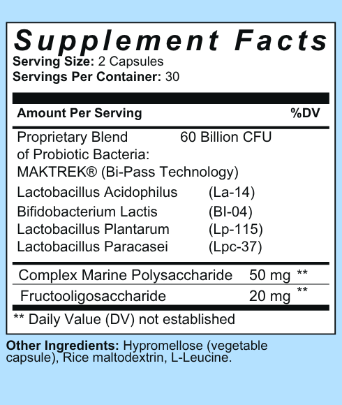 ProFlora Ultra Max - Multi-Strain Probiotic-60 Formula