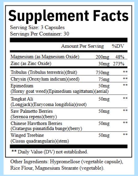 Vital Surge - Natural Testosterone Support Formula for Men & Women*